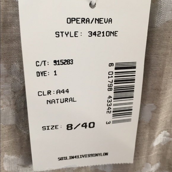 Philippe Adec Paris Neiman Marcus Skirt 8 Natural - Picture 4 of 7